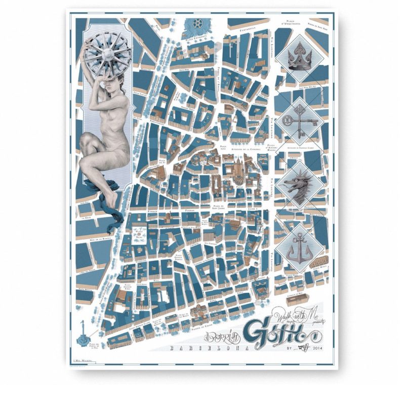mapas-ilustrados-barcelona-gotico-walk-with-me