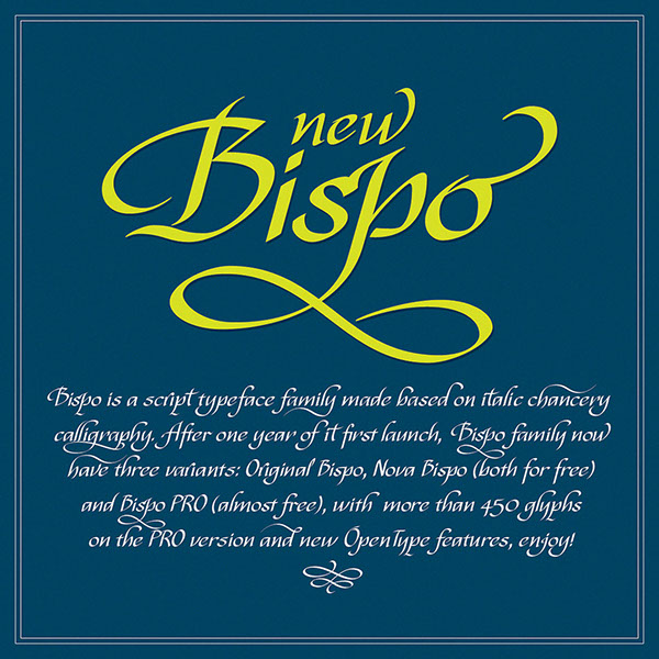 tipografía hanwritten gratis Bispo